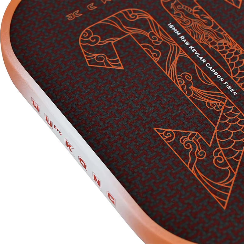 WUKONG 1.0 Carbon Fiber Pickleball Paddles (Orange 16MM)